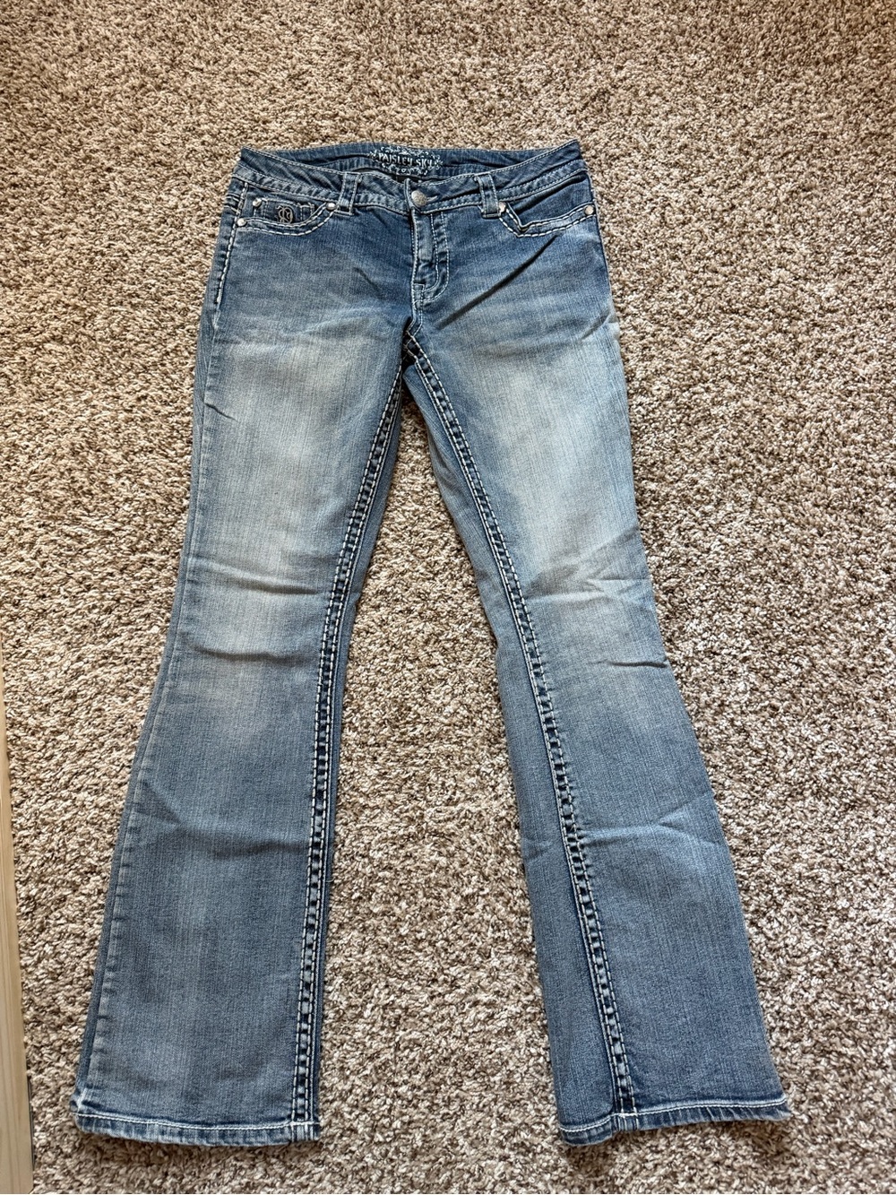 Paisley Sky Women's Light Blue Flare Jeans